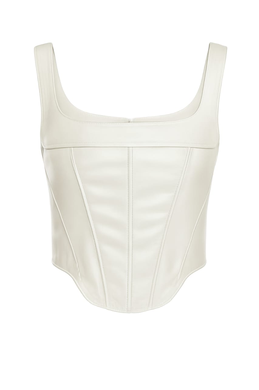 Women's Western Faux Leather Top vest
