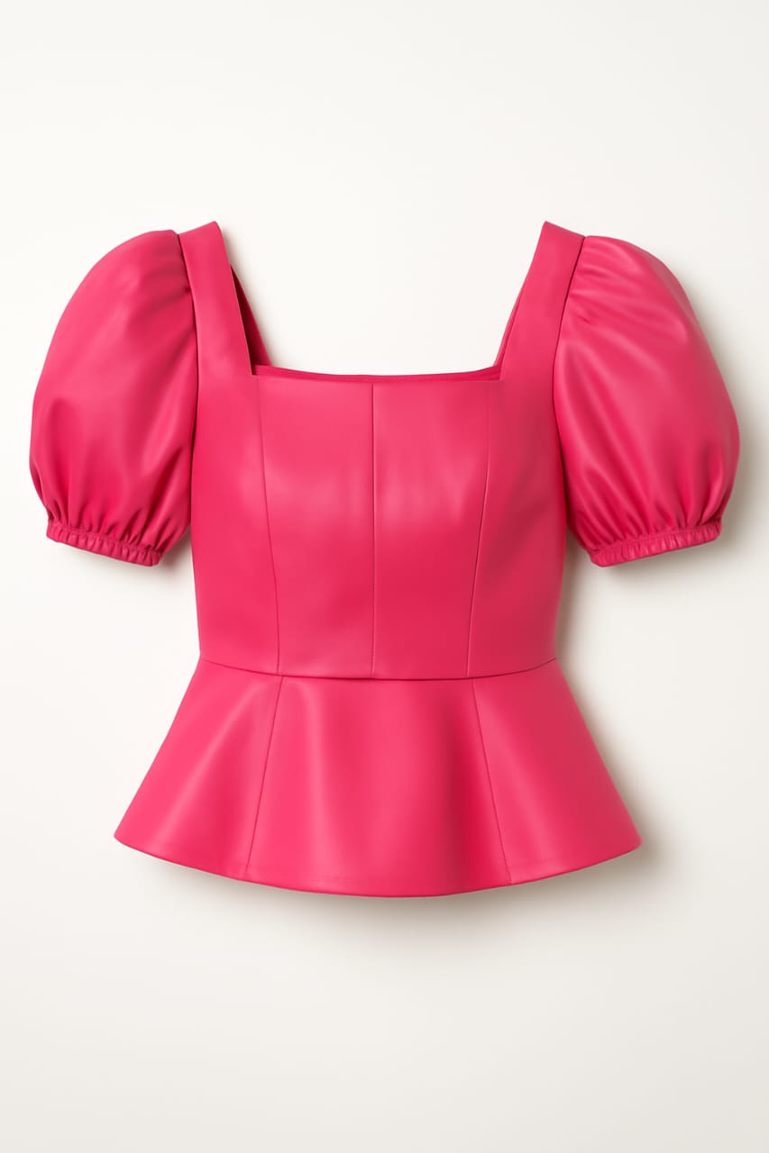 Women's Western Black Faux Leather Mini Dress