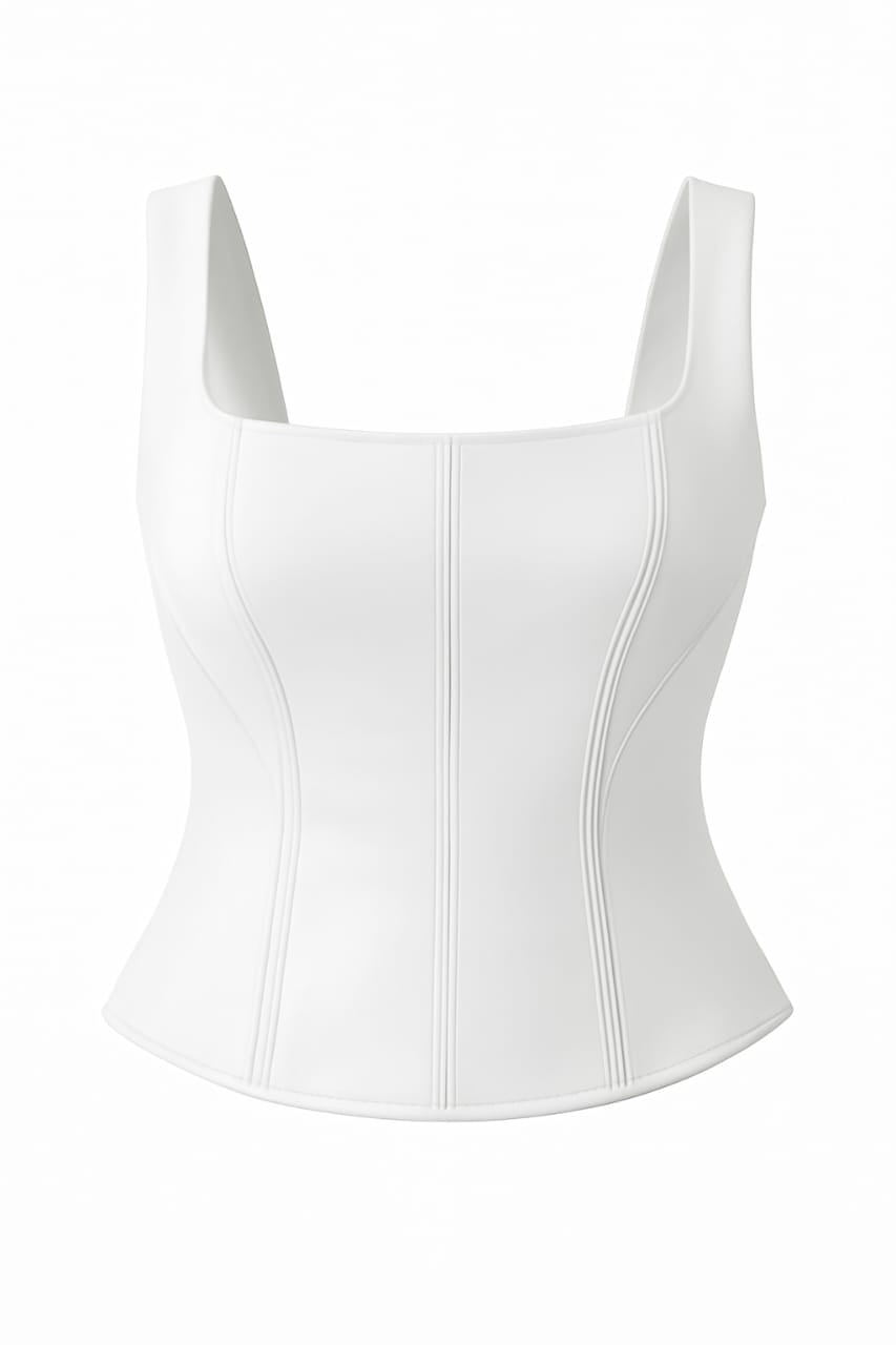 Women's Stylish Corset Faux Leather Top