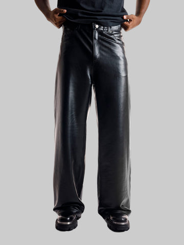 Men's Classic Baggy Faux Leather pant