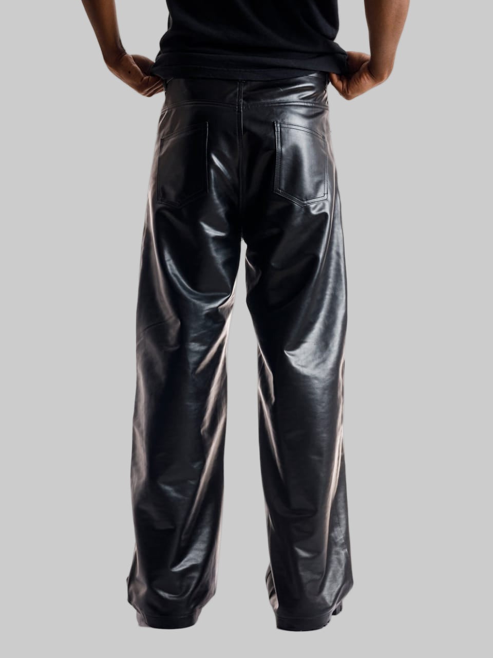 Men's Classic Baggy Faux Leather pant