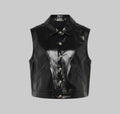 Men's Classic Faux Leather Vest Jacket