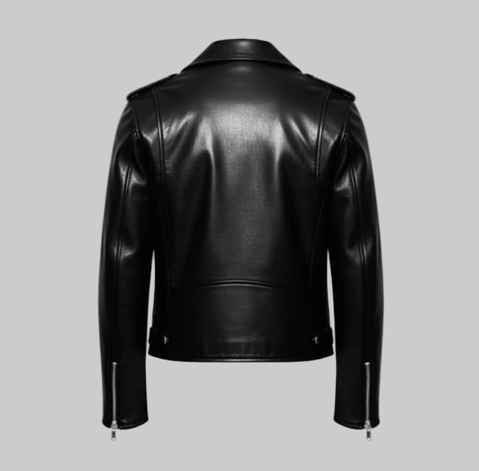 Men's Classic Biker Zipper Faux Leather Jacket