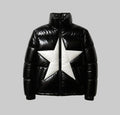 Men's Star Classic Puffer Faux Leather Jacket