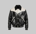 Men's Designer Bomber Faux Leather Jacket