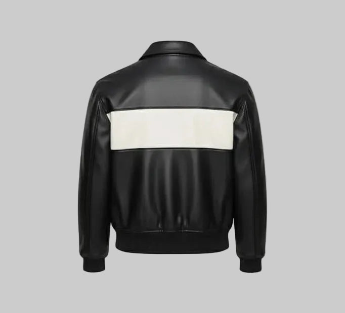 Men's Classic Trucker Faux Leather Jacket