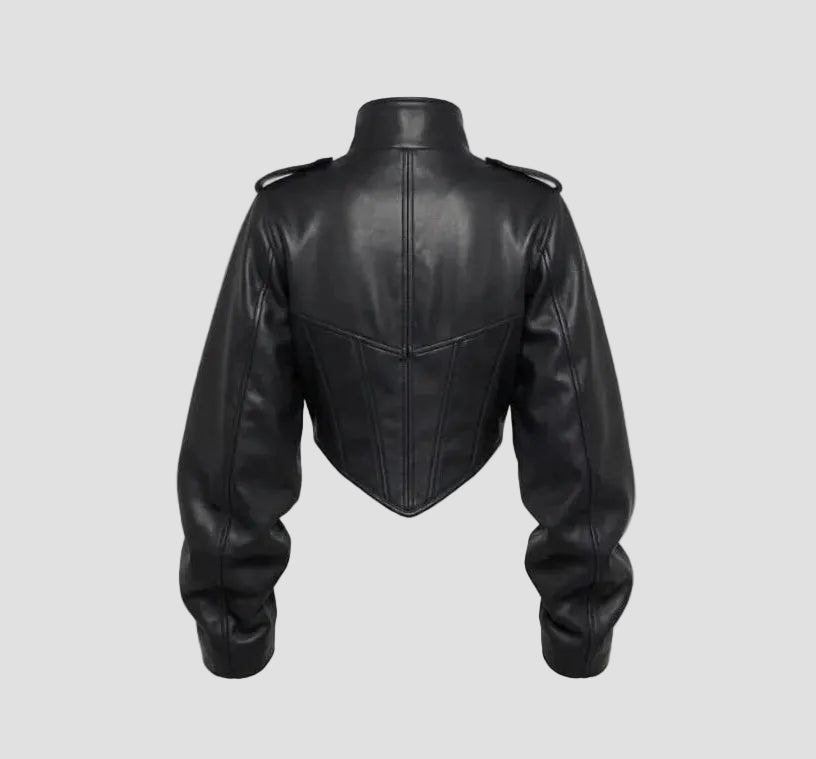 Women's Biker Stylish Faux Leather Jacket